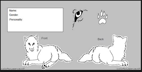 Free Use Wolf Ref Sheet By Xwolfpackleaderx On Deviantart