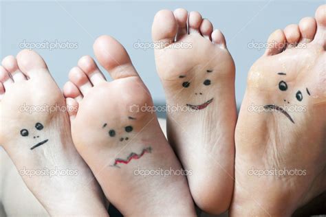 Close Up Of Human Soles With Smiles Stock Photo By ©katrintimoff 17686913