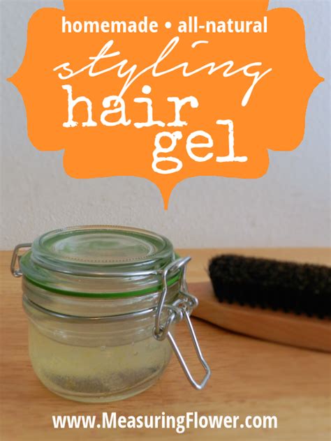 Homemade All Natural Styling Hair Gel Recipe Homemade Hair Products