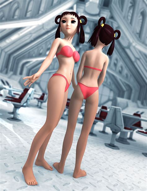 Hitomi 3d Anime Girl For Genesis Daz 3d