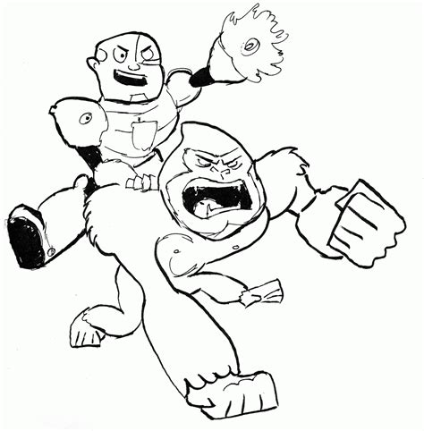 Gambar 6 Pics Teen Titans Robin Coloring Pages Beast Boy Di Rebanas