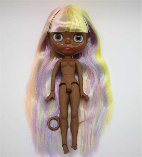 Nude Blyth Doll Joint Body Mixed Hair Fashion Doll Factory Doll Nude