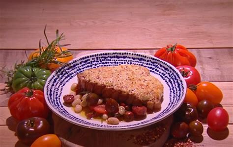 Simon Rimmer Rarebit Pork Chops With Tomato Salad Recipe On Steph’s Packed Lunch The Talent Zone