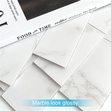 Buy Benice Self Adhesive Wall Tiles Covers Faux Marble Tiles Kitchen