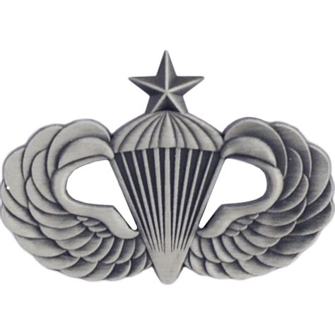 Us Army Senior Parachutist Badge Pin Pewter 1 14
