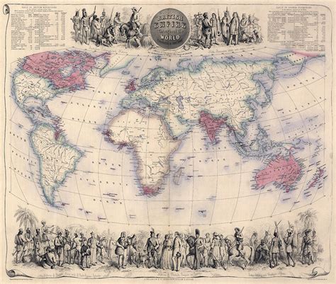 British Empire World Map 1850 Photograph By Daniel Hagerman