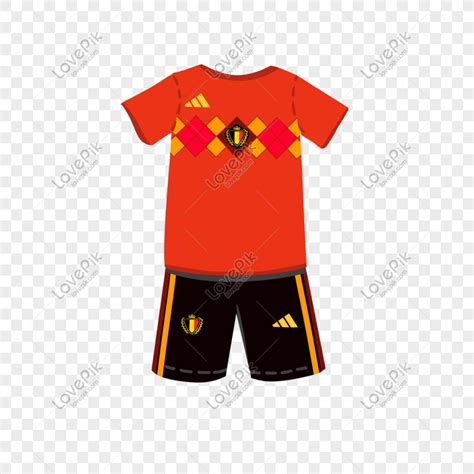 2018 러시아 월드컵 벨기에 팀 유니폼 그림 Png 일러스트 무료 다운로드 Lovepik