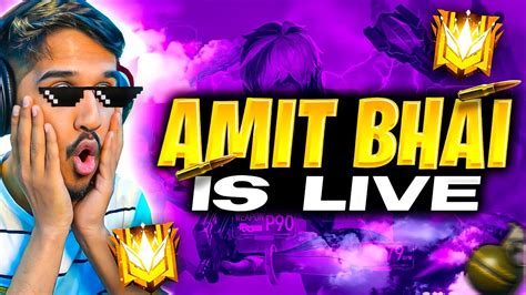 Grandmaster Hunting In Rank Match Free Fire Live With Amitbhai Youtube