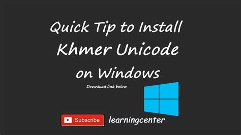 20 Quick Tip How To Install Khmer Unicode Font On Windows With Vrogue