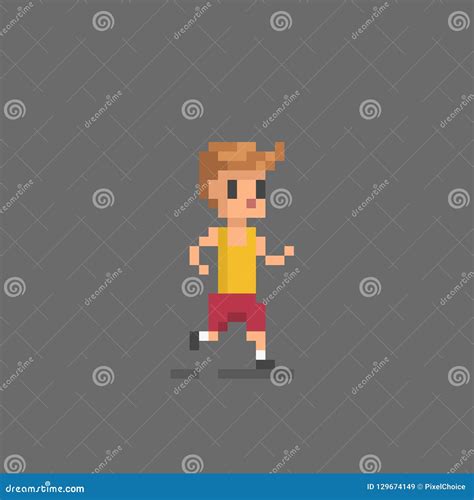 Running Man Pixel Art