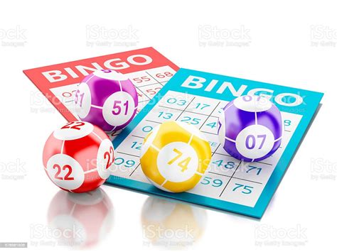 Photo Libre De Droit De Cartes De Bingo 3d Avec Des Boules De Bingo