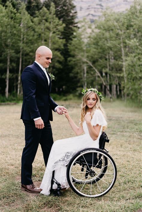 wheelchair couple first look sloanoliviaphotography wheelchair wedding couple posing