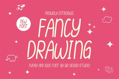 Fancy Drawing Font By Qrdesignstd · Creative Fabrica