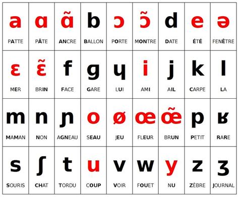 Phonétique Française écriture Et Symboles Phonétiques Alphabet