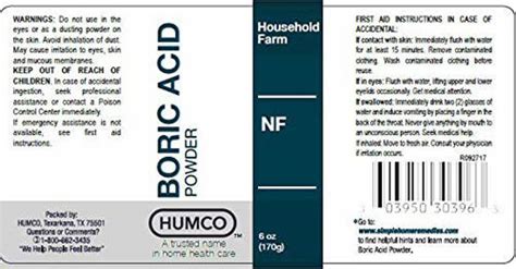 Getuscart Humco Boric Acid Powder 6 Oz