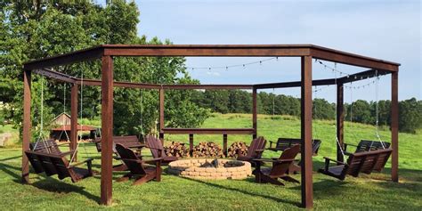 Give Your Backyard A Cozy Feel With These Fire Pit Ideas With Pergola