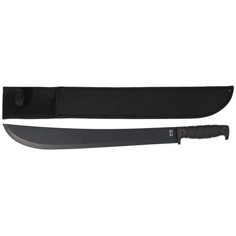 Machete Knife With Nylon Sheath Kongo Mfh® Black Military