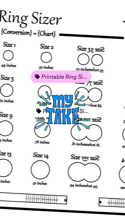 Various Ring Sizers Printables And Useful Ring Size Chart In One