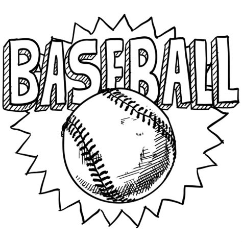 Baseball ball of world series. Free Printable Baseball Coloring Pages for Kids | Baseball ...