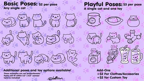 Custom Neko Atsume Style Cat Kitten Digital Art Cartoon Pet Commissions