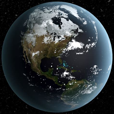 3d Earth Season Planet