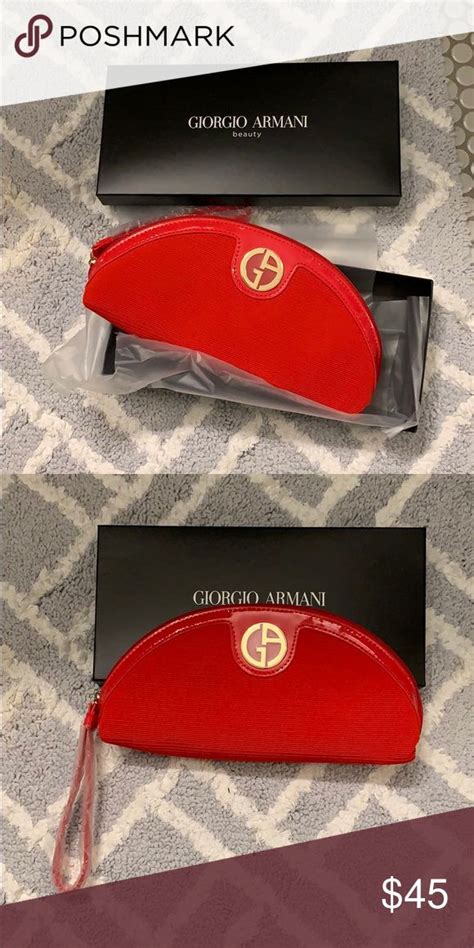 Giorgio Armani Makeup Bag New With Box Brand New Armani Makeup Bag