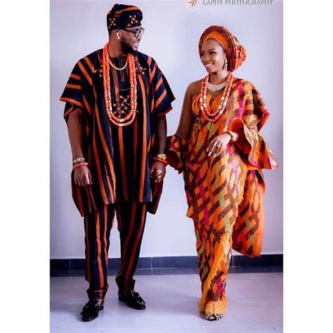 African Traditional Wedding Attire Yoruba Wedding Attire Aso Etsy
