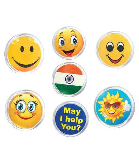 Smileyemoji Badge Pins Buttons Set Of 7 Badges Buy Smileyemoji