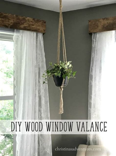 Create your own stylized sliding window barn door (5). DIY wood window valance | Wood valances for windows, Wood ...