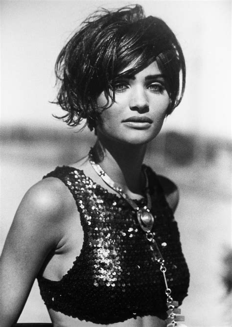 On the other hand, it has been updated to be trendy right now in a lovely interpretation of the black and white contrast hair color design. Pin on Helena Christensen