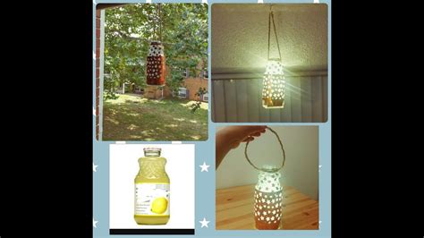 Reusing Glass Bottle For Hanging Lamp Diylittle Home