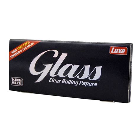 Glass Clear Rolling Papers, King Size Slim Papers made of Cellulose ...