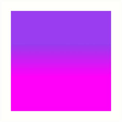 Neon Purple And Hot Pink Ombre Shade Color Fade Art