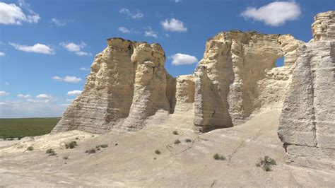 Spectacular Monument Rocks Chalk Cliffs Kansas 4k Video Youtube