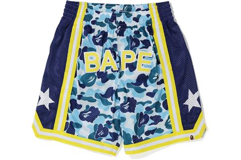 Bape Abc Basketball Shorts Blue Mens Fw19 Us