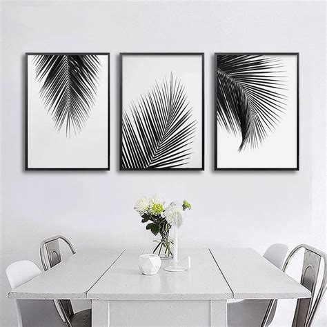 I think painting has always been my destiny, because throughout my life, certain unexplainable things keep happening that lure me to. Tropical Palm Leaves Simple Minimalist Black & White Wall ...