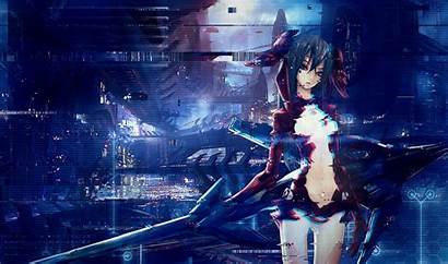 Glitch Anime Wallpapers Computer Darkness Guitarist Musical