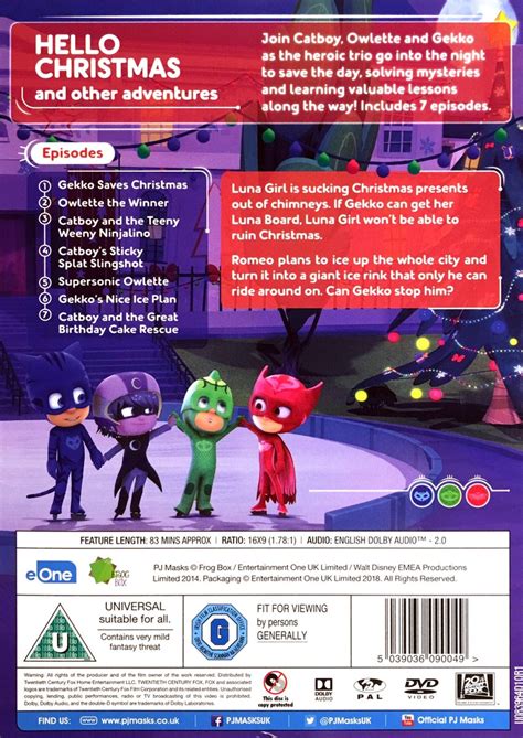 Pj Masks Hello Christmas Dvd Dvd Dvds