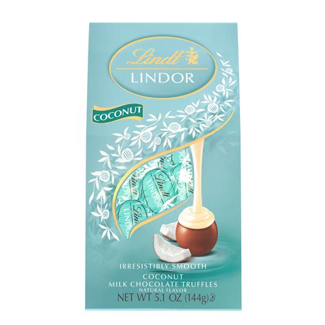 Lindt Lindor Coconut Milk Chocolate Truffles 5 1 Oz Walmart Com