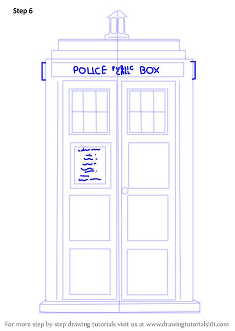 Learn How To Draw Tardis From Doctor Who Doctor Who Step By Step