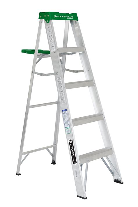 Louisville Ladder 5 Ft Aluminum Step Ladder Type Ii 225 Lbs Load