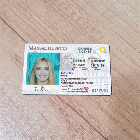 Reliable Massachusetts Driver License Template