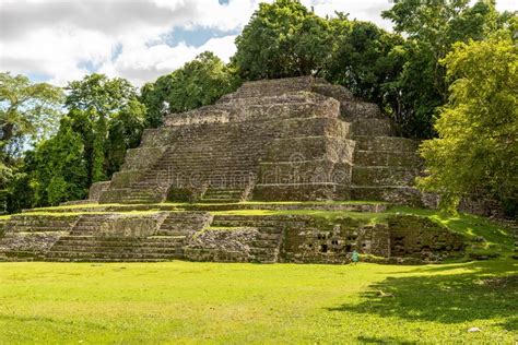 Jaguar Temple At Lamanai Archaeological Reserve Orange Walk Belize
