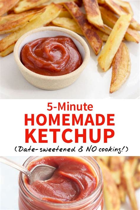 This Homemade Ketchup Recipe Is Made In A Blender In Just 5 Minutes No Need To Simmer It On The
