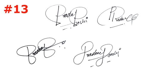 Different Signatures Styles