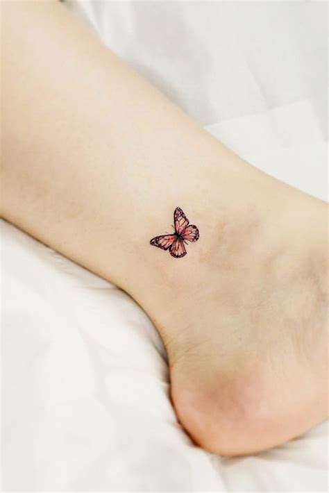 butterfly tattoo designs on foot
