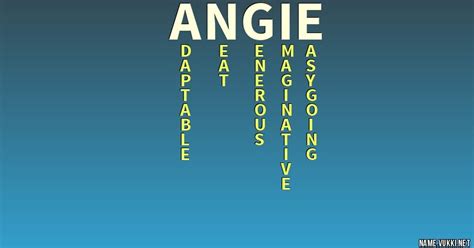 the meaning of angie name meanings