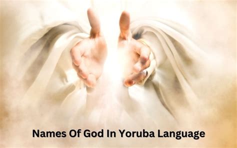 Names Of God In Yoruba Language Infomademen