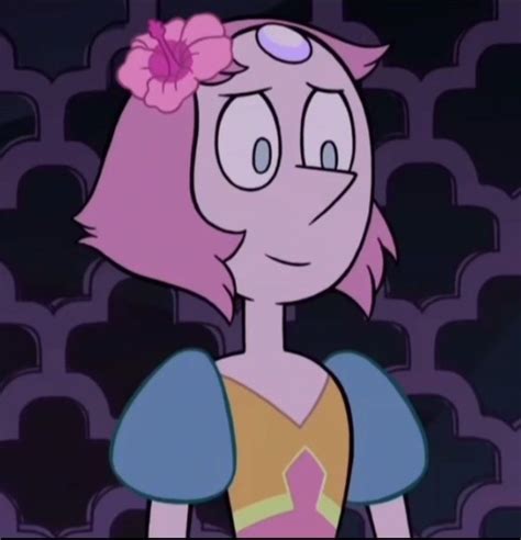 A Cartoon Character With Pink Hair And A Flower In Her Hair