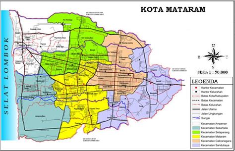 Daftar Nama Kecamatan Kelurahan Desa Kodepos Di Kota Mataram Nusa Tenggara Barat Akhmad